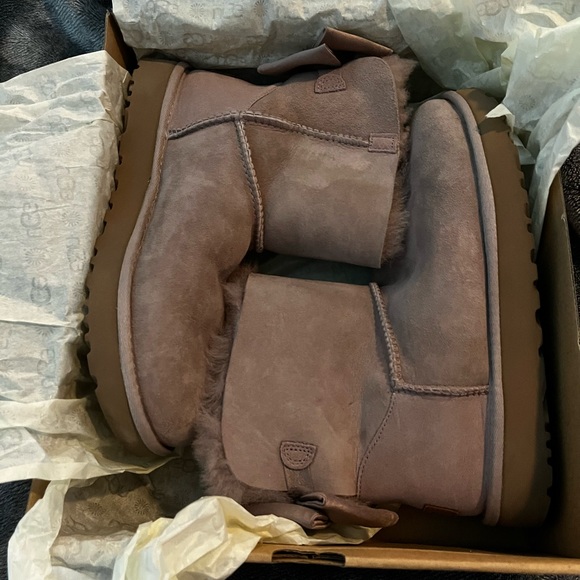 Ugg Mini Bailey Bow II Glam Dusty Pink - Picture 2 of 5